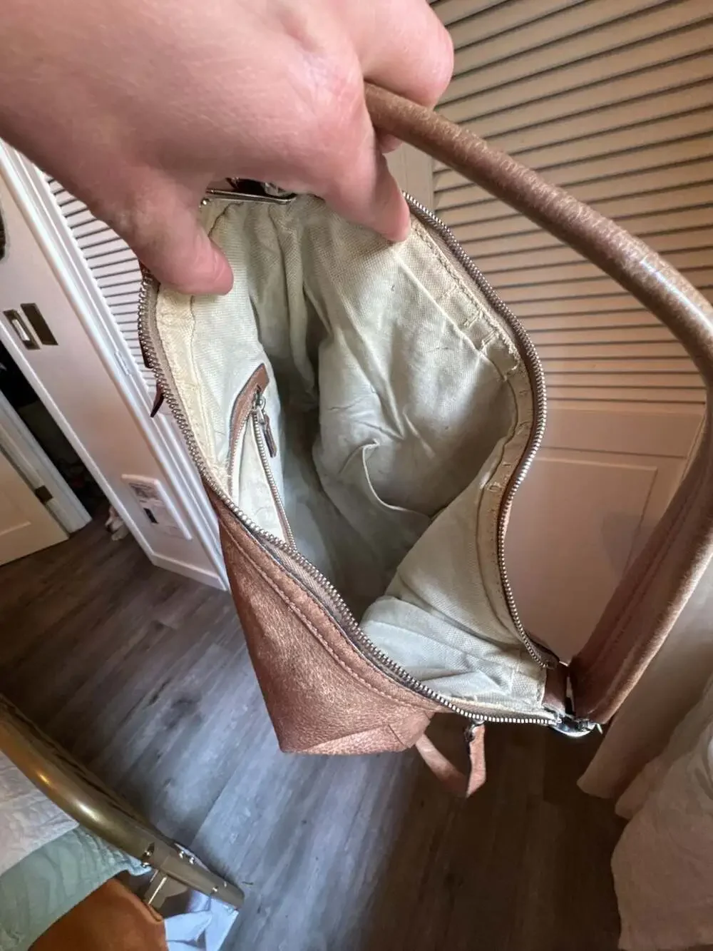 Gucci Miss GG Hobo Brown Leather Shoulder Bag